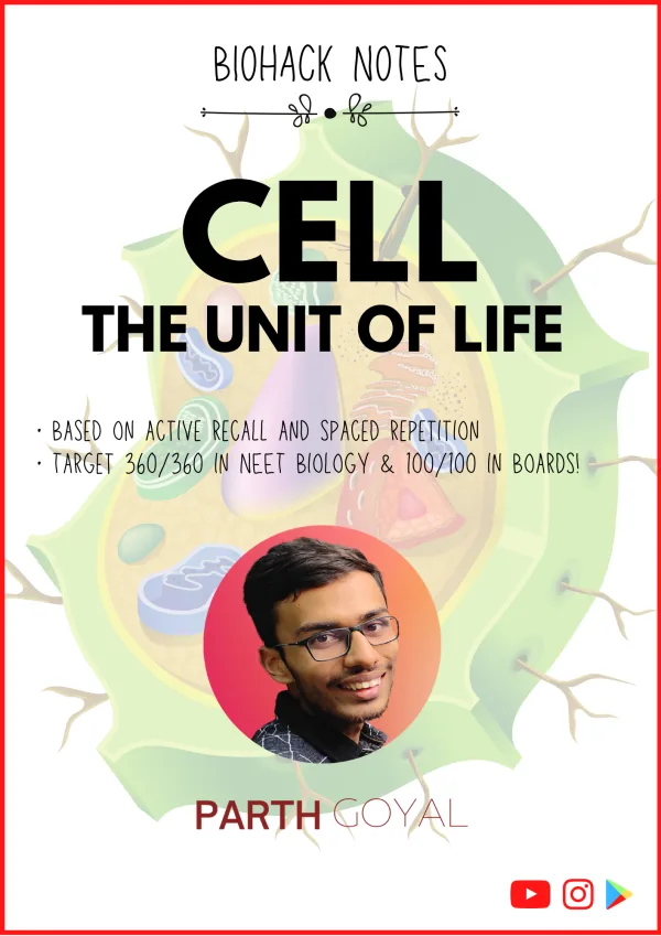 Chapter 8: Cell - The Unit of Life - BIOHACK Notes