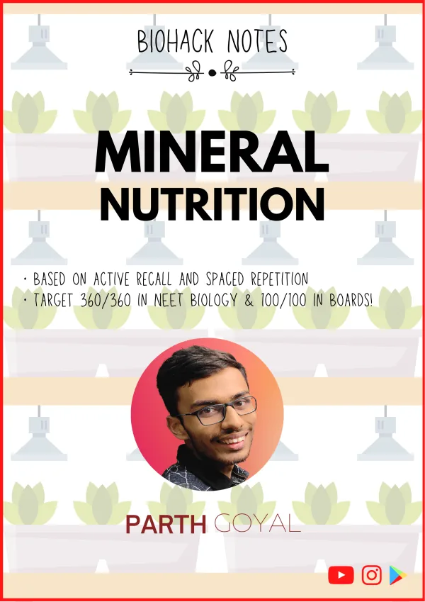 Chapter 12: Mineral Nutrition - BIOHACK Notes